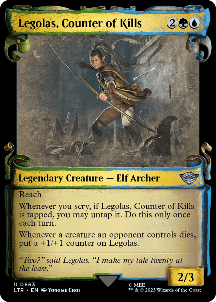 Legolas, Counter of Kills [The Lord of the Rings: Tales of Middle-Earth Showcase Scrolls] | Play N Trade Winnipeg
