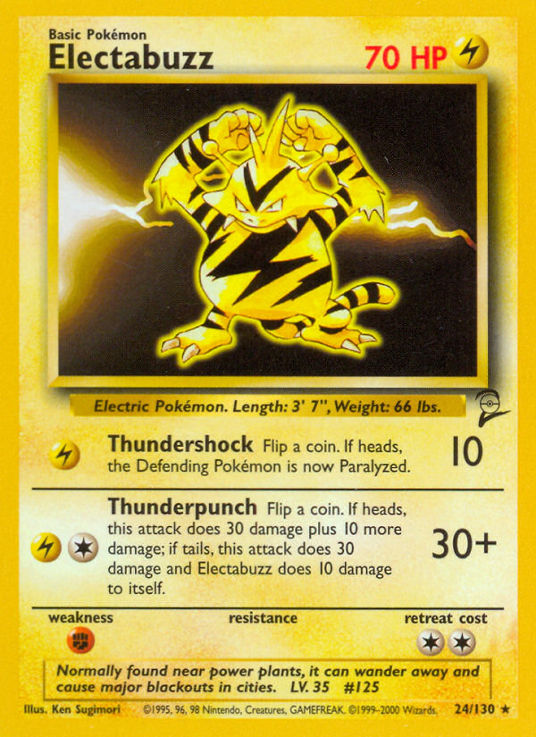 Electabuzz (24/130) [Base Set 2] | Play N Trade Winnipeg