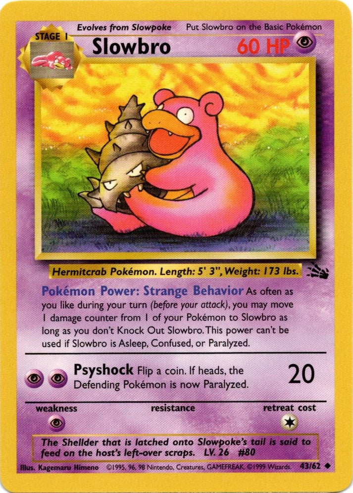 Slowbro (43/62) [Fossil Unlimited] | Play N Trade Winnipeg