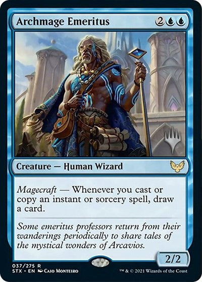 Archmage Emeritus (Promo Pack) [Strixhaven: School of Mages Promos] | Play N Trade Winnipeg