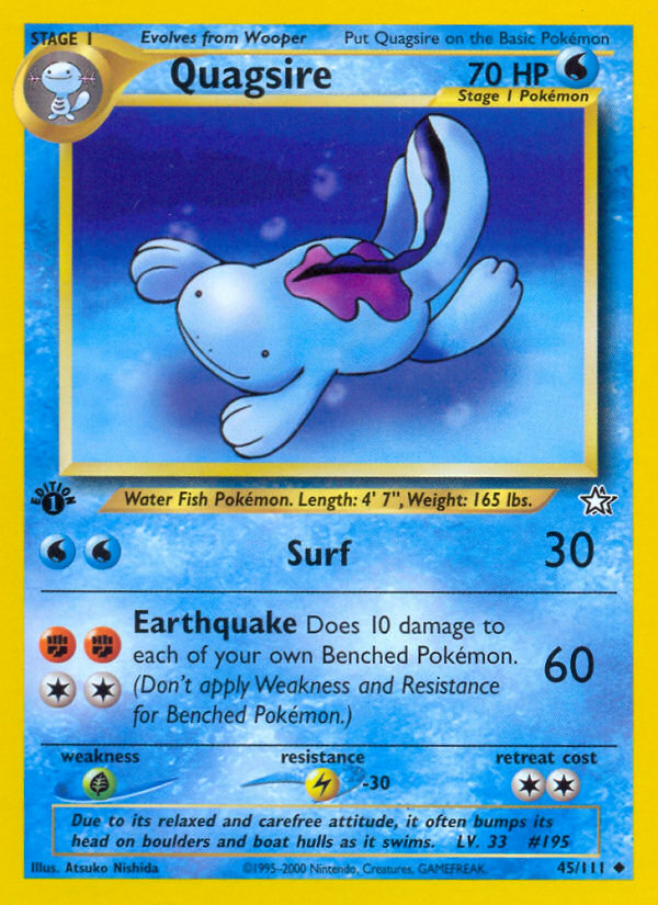 Quagsire (45/111) [Neo Genesis 1st Edition] | Play N Trade Winnipeg