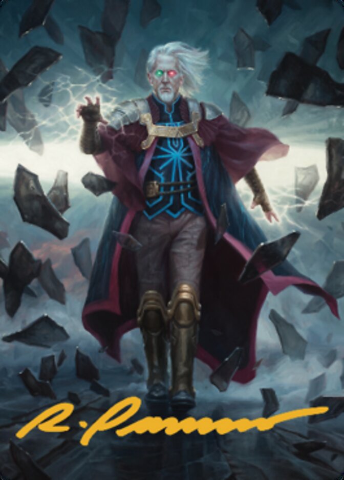 Urza, Planeswalker Art Card (Gold-Stamped Signature) [The Brothers' War Art Series] | Play N Trade Winnipeg