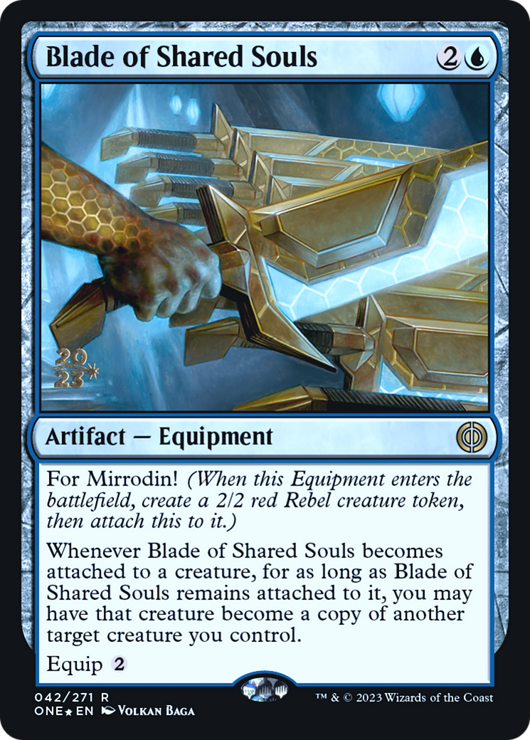 Blade of Shared Souls [Phyrexia: All Will Be One Prerelease Promos] | Play N Trade Winnipeg