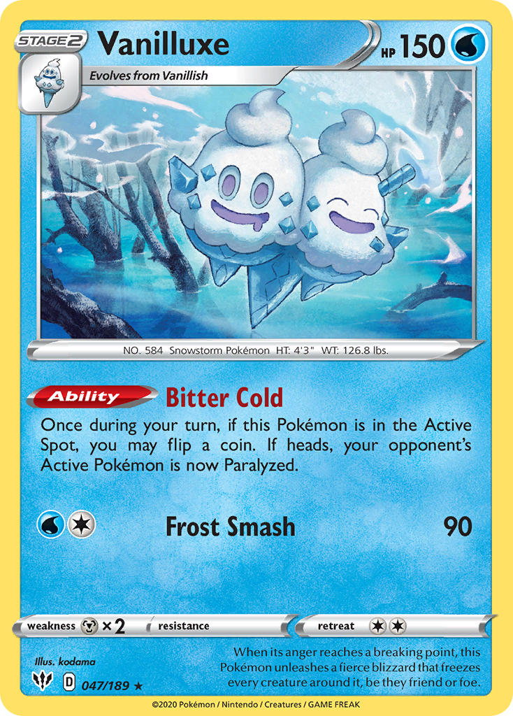 Vanilluxe (047/189) [Sword & Shield: Darkness Ablaze] | Play N Trade Winnipeg