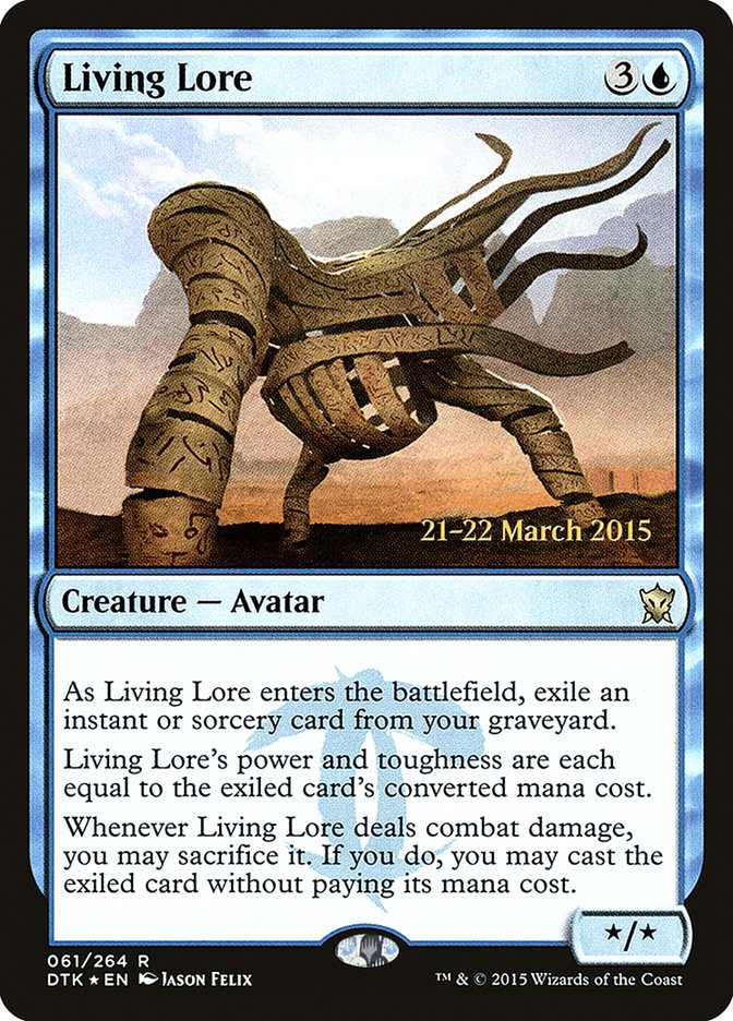 Living Lore  [Dragons of Tarkir Prerelease Promos] | Play N Trade Winnipeg