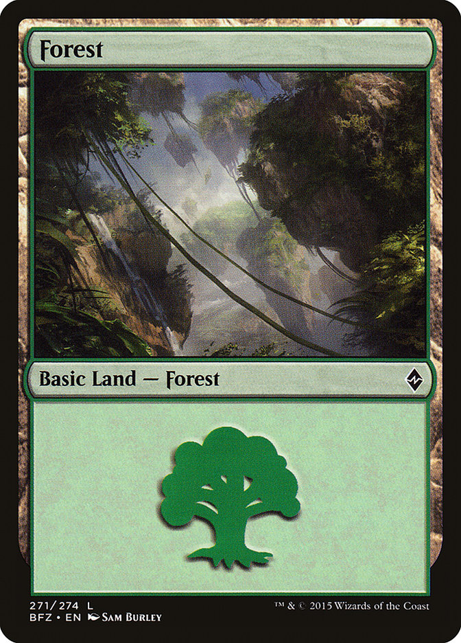 Forest (271a) [Battle for Zendikar] | Play N Trade Winnipeg