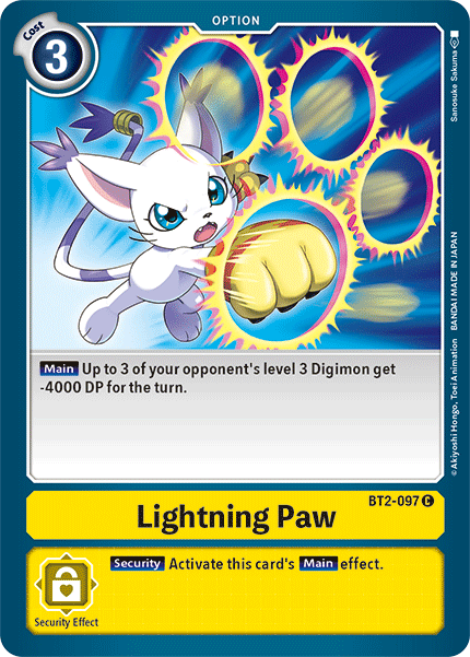 Lightning Paw [BT2-097] [Release Special Booster Ver.1.5] | Play N Trade Winnipeg