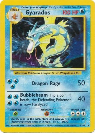 Gyarados (6/102) [Base Set Unlimited] | Play N Trade Winnipeg