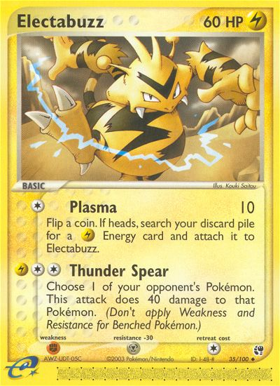 Electabuzz (35/100) [EX: Sandstorm] | Play N Trade Winnipeg