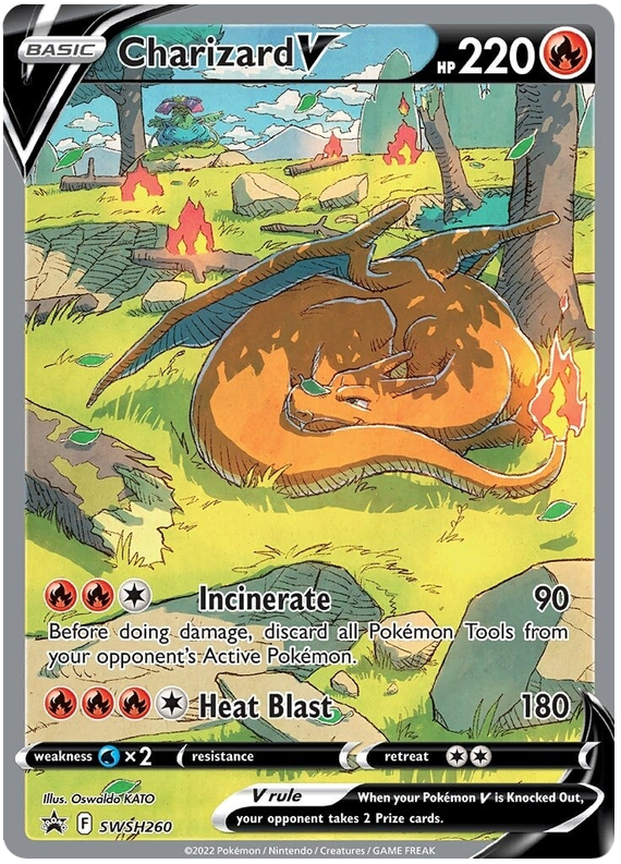 Charizard V (SWSH260) [Sword & Shield: Black Star Promos] | Play N Trade Winnipeg