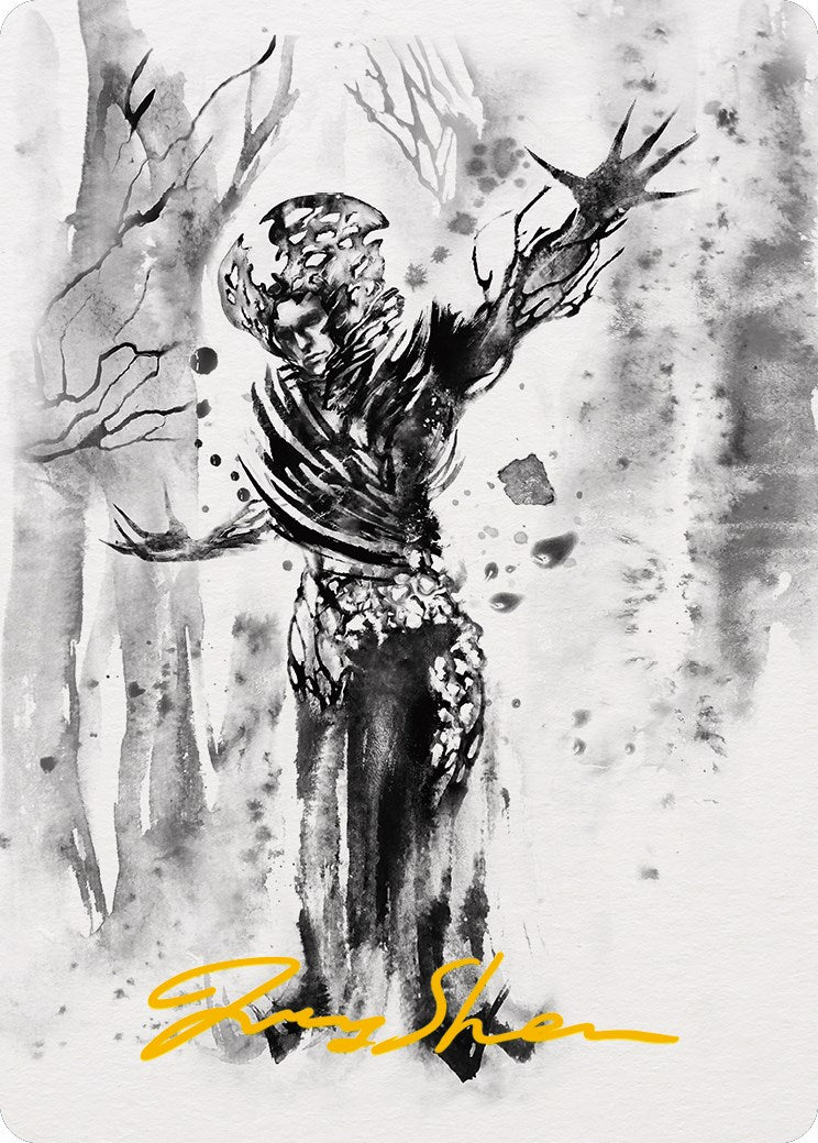 Rustvine Cultivator Art Card (Gold-Stamped Signature) [Phyrexia: All Will Be One Art Series] | Play N Trade Winnipeg