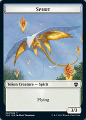 Spirit (003) // Thopter Double-sided Token [Innistrad: Crimson Vow Commander Tokens] | Play N Trade Winnipeg