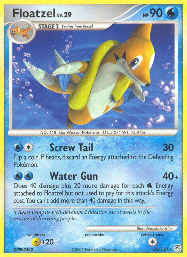 Floatzel (26/130) [Diamond & Pearl: Base Set] | Play N Trade Winnipeg