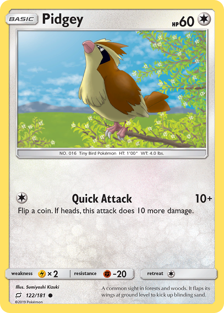 Pidgey (122/181) [Sun & Moon: Team Up] | Play N Trade Winnipeg