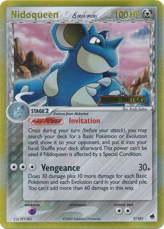 Nidoqueen (7/101) (Delta Species) (Stamped) [EX: Dragon Frontiers] | Play N Trade Winnipeg