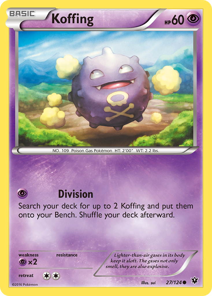 Koffing (27/124) [XY: Fates Collide] | Play N Trade Winnipeg