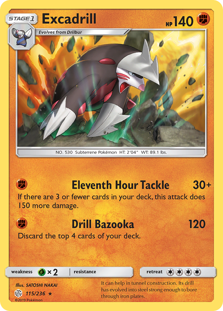 Excadrill (115/236) [Sun & Moon: Cosmic Eclipse] | Play N Trade Winnipeg