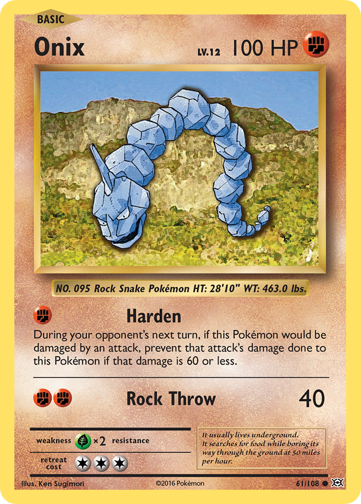 Onix (61/108) [XY: Evolutions] | Play N Trade Winnipeg