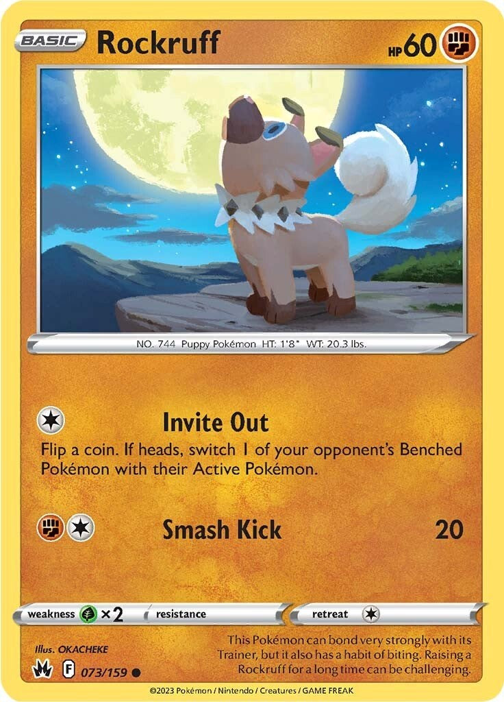 Rockruff (073/159) [Sword & Shield: Crown Zenith] | Play N Trade Winnipeg