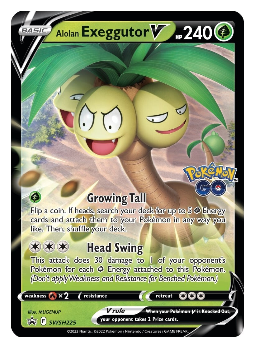 Alolan Exeggutor V (SWSH225) [Sword & Shield: Black Star Promos] | Play N Trade Winnipeg