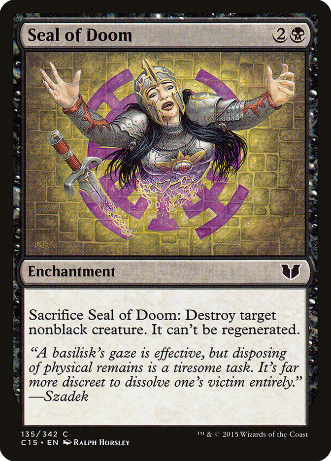 Seal of Doom [Commander 2015] | Play N Trade Winnipeg