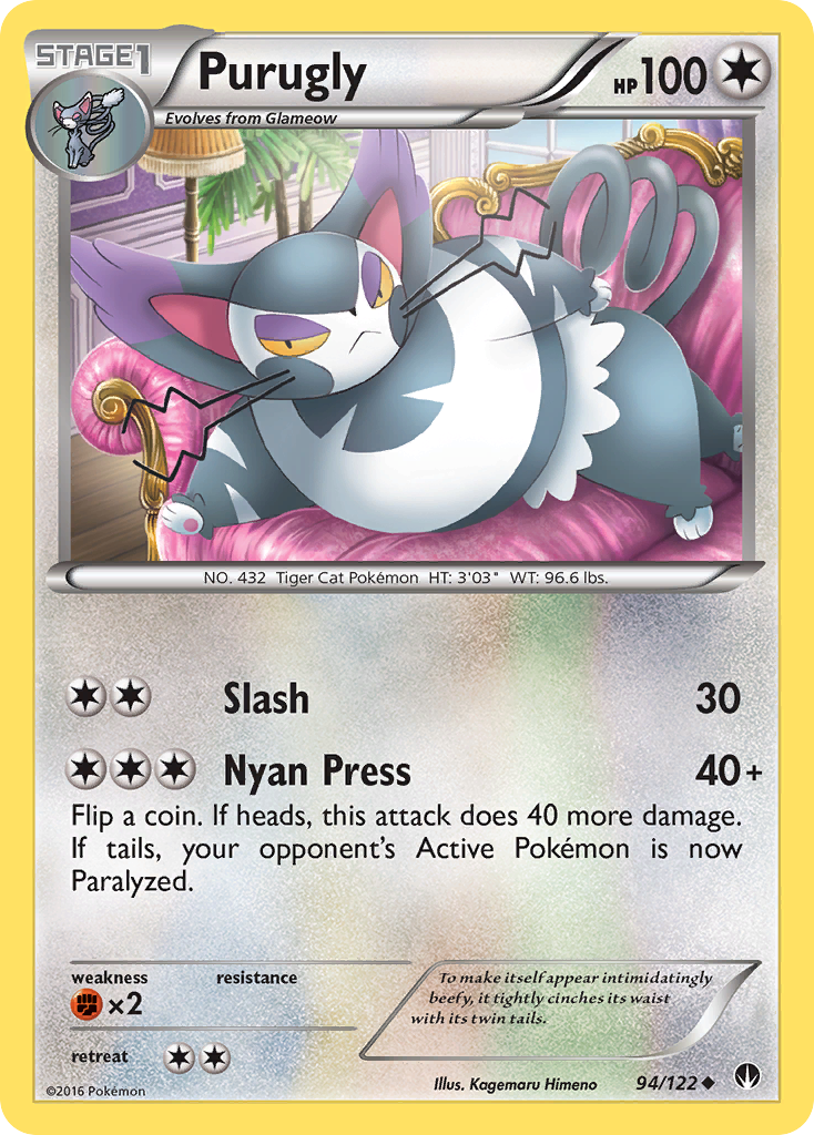 Purugly (94/122) [XY: BREAKpoint] | Play N Trade Winnipeg