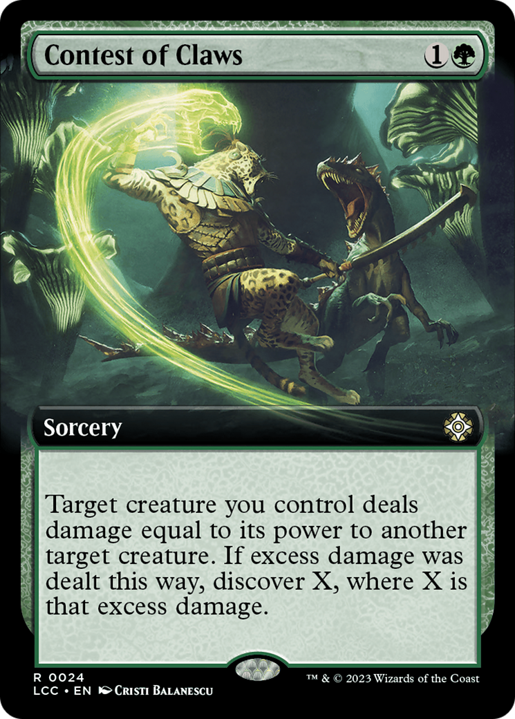 Contest of Claws (Extended Art) [The Lost Caverns of Ixalan Commander] | Play N Trade Winnipeg