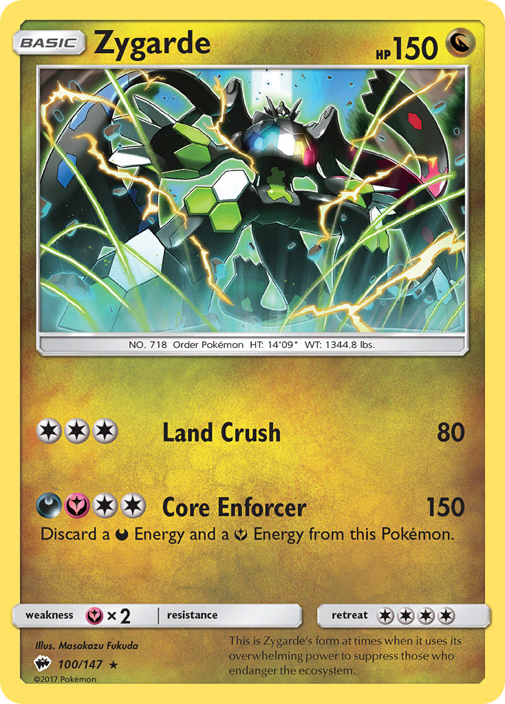 Zygarde (100/147) [Sun & Moon: Burning Shadows] | Play N Trade Winnipeg