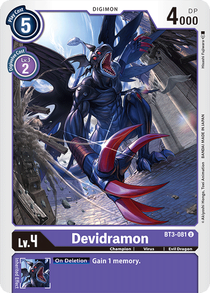 Devidramon [BT3-081] [Release Special Booster Ver.1.0] | Play N Trade Winnipeg