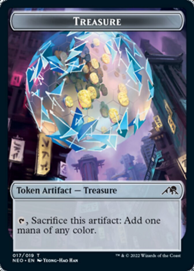 Treasure Token [Kamigawa: Neon Dynasty Tokens] | Play N Trade Winnipeg