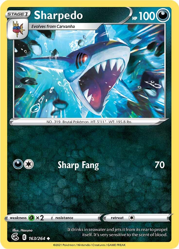 Sharpedo (163/264) [Sword & Shield: Fusion Strike] | Play N Trade Winnipeg