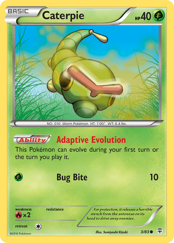 Caterpie (3/83) [XY: Generations] | Play N Trade Winnipeg