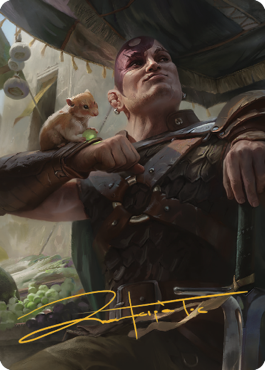 Minsc & Boo, Timeless Heroes Art Card (38) (Gold-Stamped Signature) [Commander Legends: Battle for Baldur's Gate Art Series] | Play N Trade Winnipeg