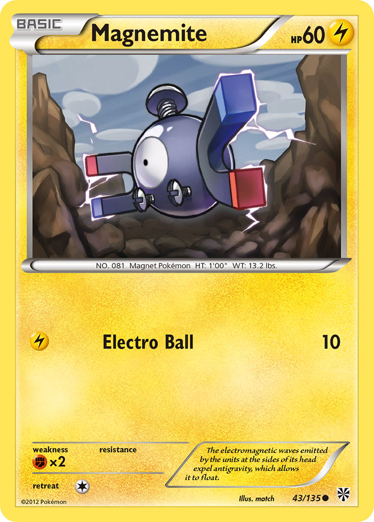 Magnemite (43/135) [Black & White: Plasma Storm] | Play N Trade Winnipeg