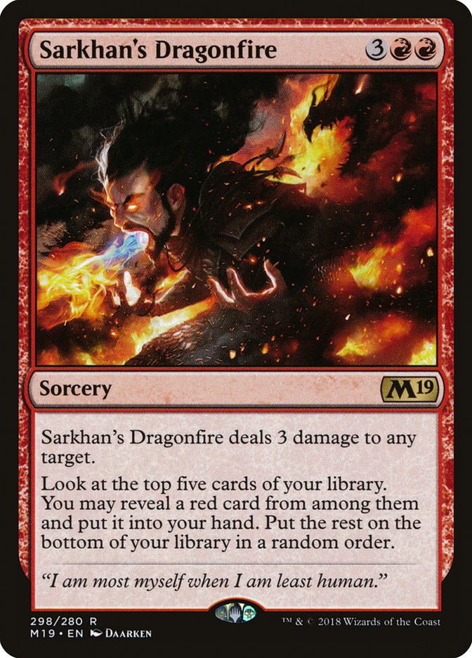 Sarkhan's Dragonfire [Core Set 2019] | Play N Trade Winnipeg