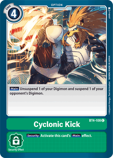 Cyclonic Kick [BT4-108] [Great Legend] | Play N Trade Winnipeg