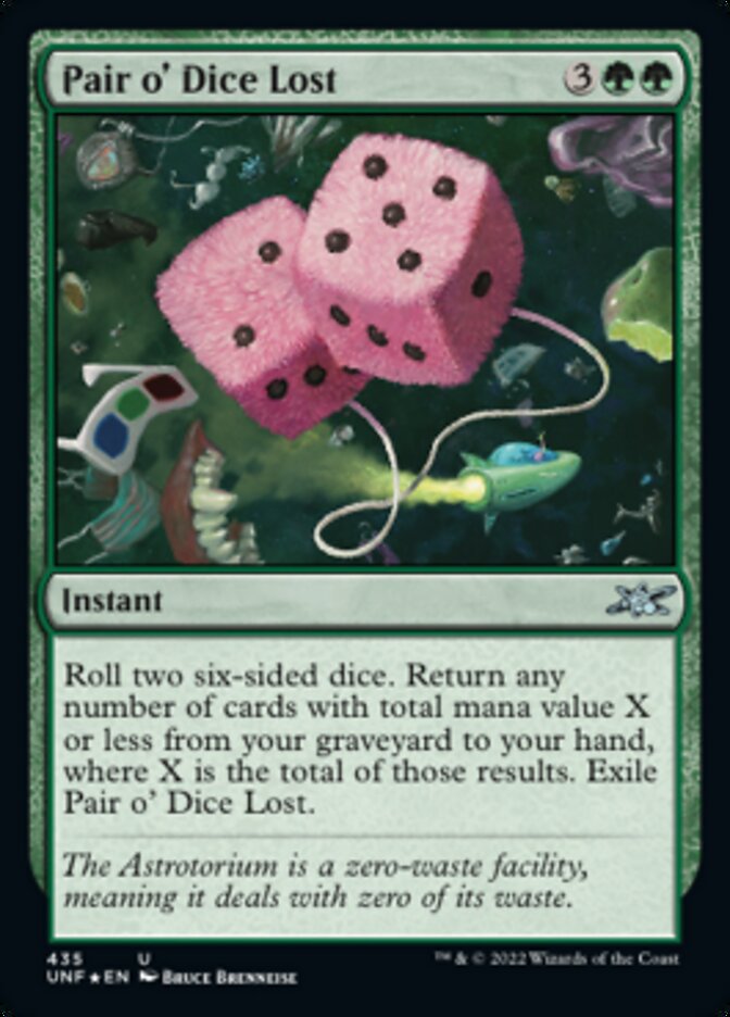 Pair o' Dice Lost (Galaxy Foil) [Unfinity] | Play N Trade Winnipeg