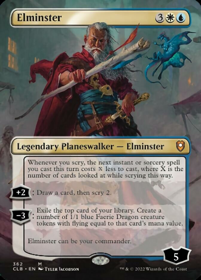 Elminster (Borderless) [Commander Legends: Battle for Baldur's Gate] | Play N Trade Winnipeg