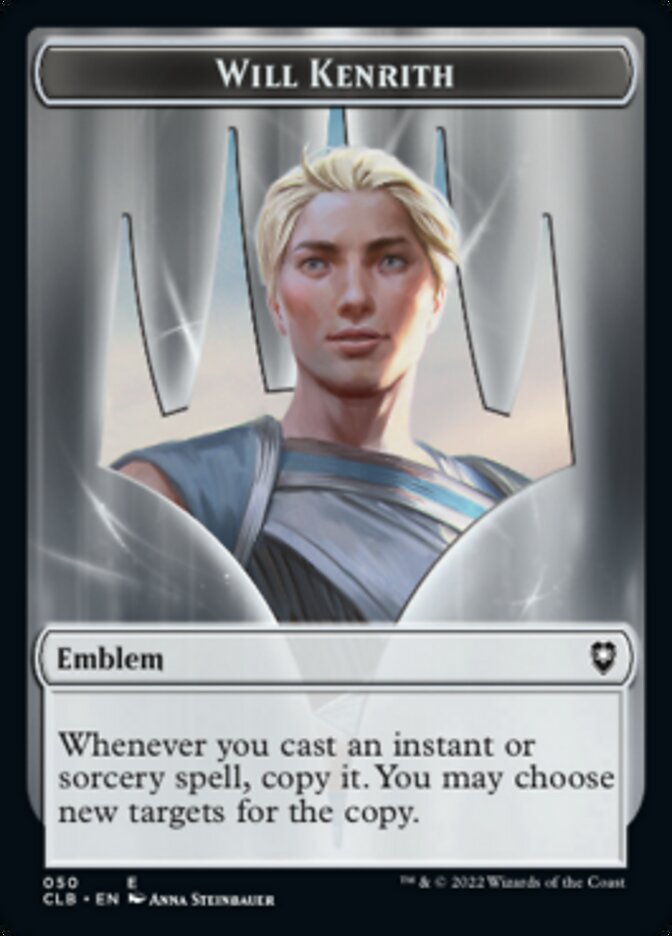 Will Kenrith Emblem // Copy Double-sided Token [Commander Legends: Battle for Baldur's Gate Tokens] | Play N Trade Winnipeg