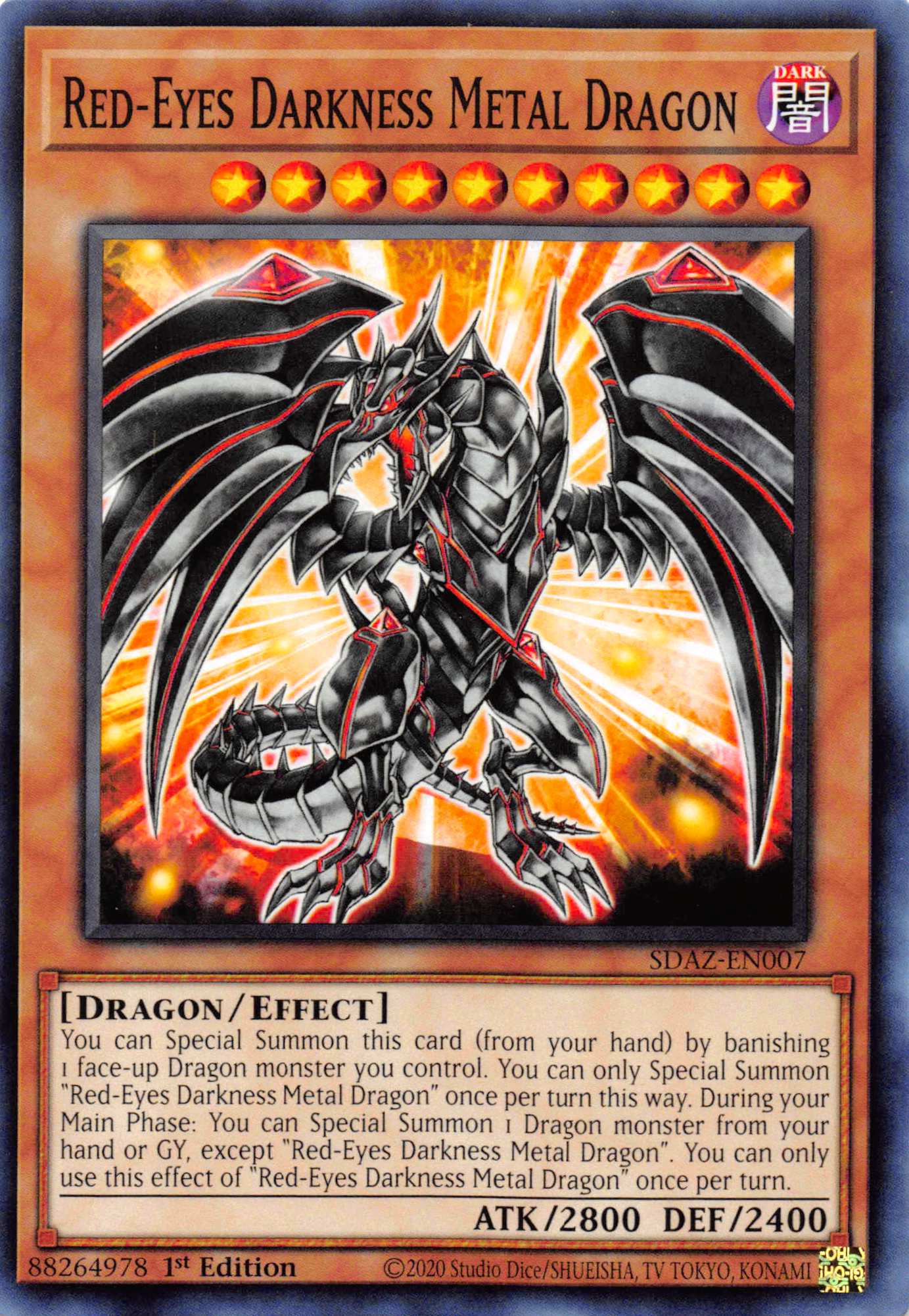 Red-Eyes Darkness Metal Dragon [SDAZ-EN007] Common | Play N Trade Winnipeg