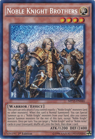 Noble Knight Brothers [MP15-EN046] Secret Rare | Play N Trade Winnipeg