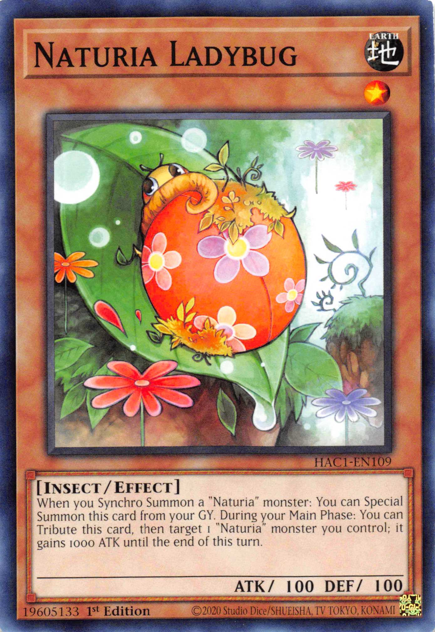 Naturia Ladybug (Duel Terminal) [HAC1-EN109] Parallel Rare | Play N Trade Winnipeg