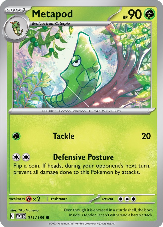 Metapod (011/165) [Scarlet & Violet: 151] | Play N Trade Winnipeg