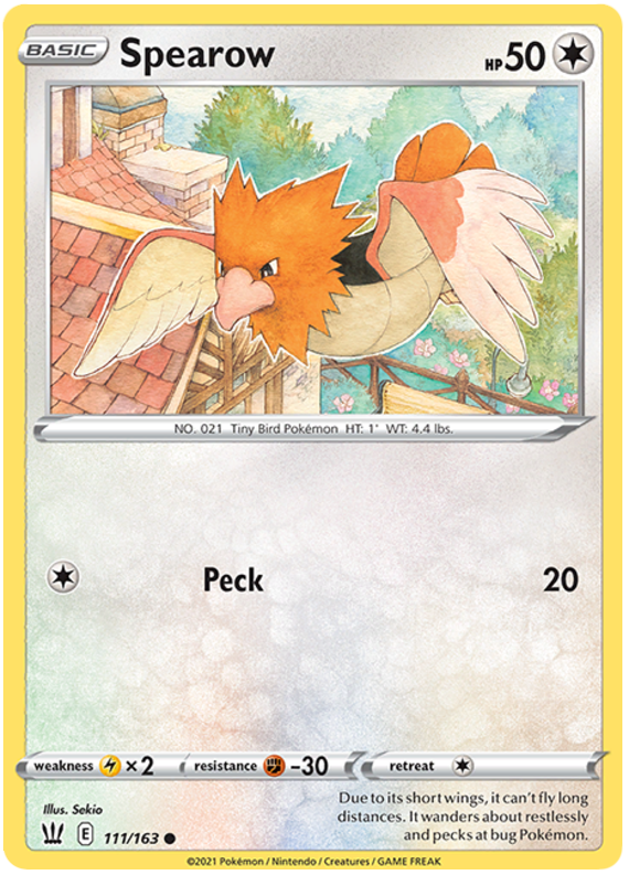 Spearow (111/163) [Sword & Shield: Battle Styles] | Play N Trade Winnipeg