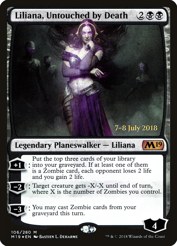 Liliana, Untouched by Death  [Core Set 2019 Prerelease Promos] | Play N Trade Winnipeg