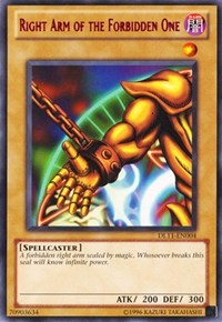 Right Arm of the Forbidden One (Red) [DL11-EN004] Rare | Play N Trade Winnipeg
