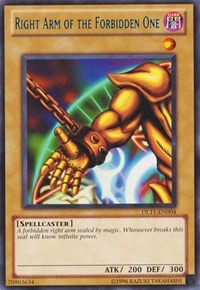 Right Arm of the Forbidden One (Blue) [DL11-EN004] Rare | Play N Trade Winnipeg