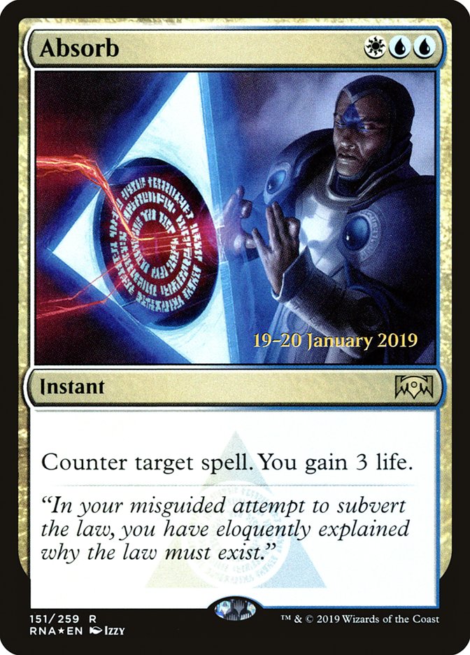 Absorb [Ravnica Allegiance Prerelease Promos] | Play N Trade Winnipeg