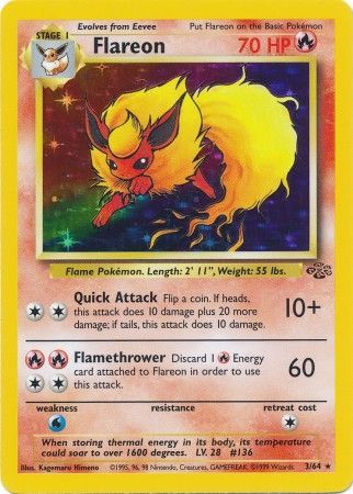 Flareon (3/64) [Jungle Unlimited] | Play N Trade Winnipeg