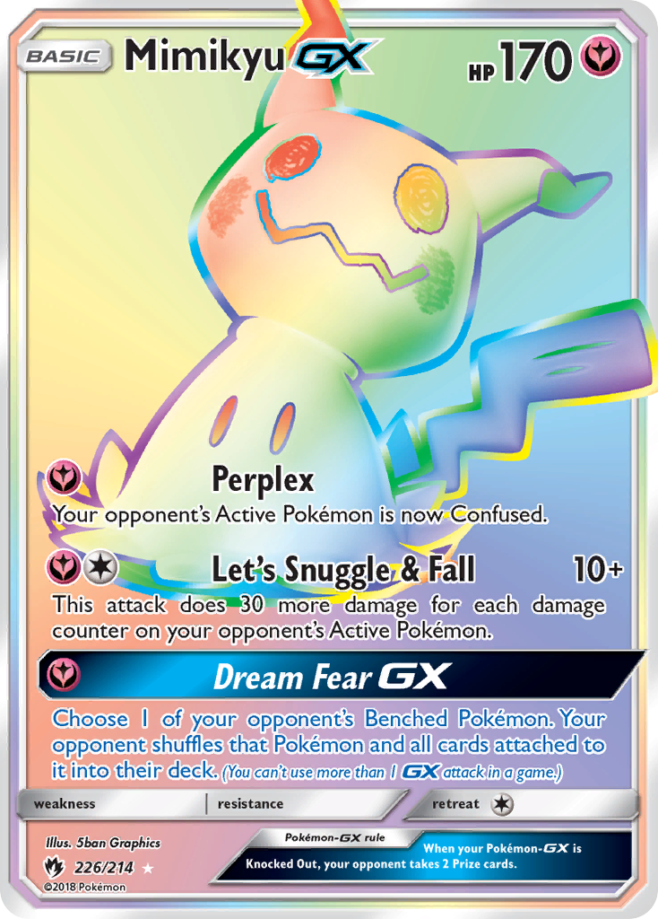 Mimikyu GX (226/214) [Sun & Moon: Lost Thunder] | Play N Trade Winnipeg